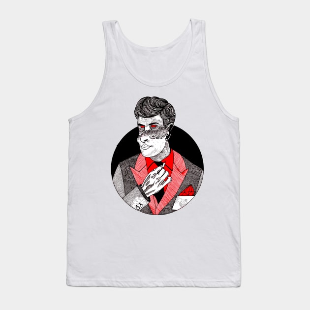 Having a Smoke Tank Top by FUN ART